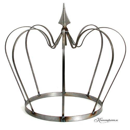 Krona i gruppen Krans & Floristtillbehör / Stommar / Metallstommar hos Kransmakaren.se (Krona m spets 49x43cm)